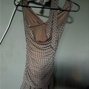 Fashion Nova Taupe Ribbed Top